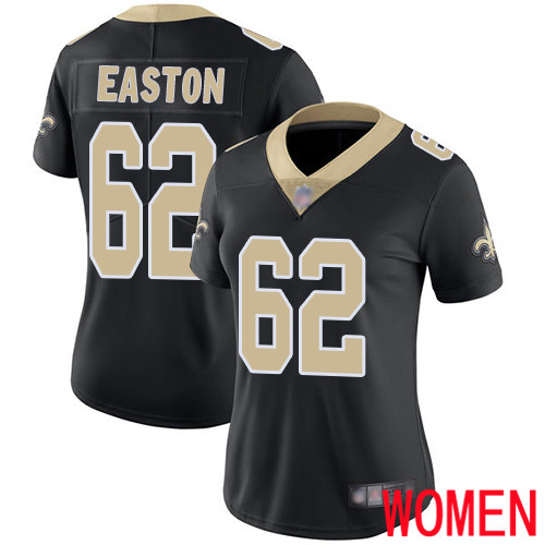 New Orleans Saints Limited Black Women Nick Easton Home Jersey NFL Football #62 Vapor Untouchable Jersey->youth nfl jersey->Youth Jersey
